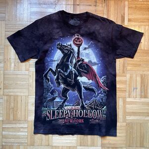 The Mountain Headless Horseman T-Shirt Mens Black Sleepy Hollow Halloween Horror